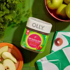 OLLY Metabolism Gummy Rings with Apple Cider Vinegar, Vitamin B12 & Chromium - Apple - 30ct