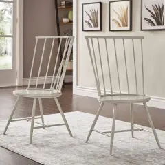 Set of 2 Irelyn High Back Windsor Classic Dining Chairs - Inspire Q