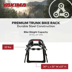 Yakima 3-Bike Premium Trunk Mount Carrier, Bike Rack w/ Locks & Bottle Opener, FullBack 3