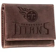 Evergreen Tennessee Titans Tri-Fold Wallet, Brown