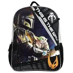 Star Wars The Mandalorian Grogu Backpack and Shaped Lunch 5 piece Value Set