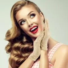 Unique Bargains Lace Women Short Vintage Breathable Elegant Wedding Gloves Beige 1 Pair