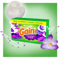 Gain Moonlight Breeze Fabric Softener Dryer Sheets