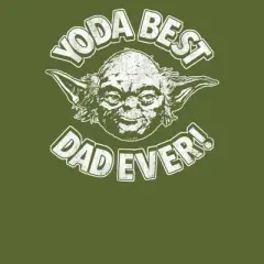 Men's Star Wars Father's Day Yoda Best Dad Ever T-Shirt