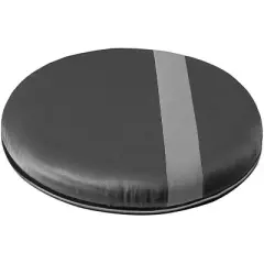 HealthSmart 360 Degree Swivel Seat Cushion, Chair Assist for Elderly, Swivel Seat Cushion for Car, Twisting Disc, Gray Stripe, 12.5 Inches in Diameter