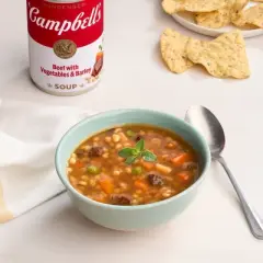 Campbell's Condensed Beef With Vegetables and Barley Soup 10.5oz