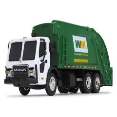 Mack LR Refuse Rear Load Garbage Truck "Waste Management" White and Green 1/87 (HO) Diecast Model by First Gear