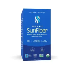 Tomorrow's Nutrition Organic Sunfiber Prebiotic Guar Powder - Stick Packs - 7.4oz/30ct