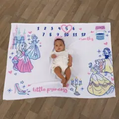 Disney Princess Milestone Blanket