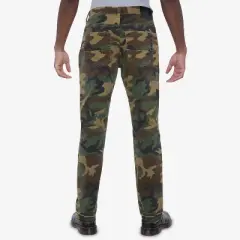 RAW X Men's Printed Pieced Fringed Denim Jeans