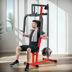 Soozier Chest Fly Chest Press Machine for Back, Pectoral, Rear Deltoid and Shoulder Training