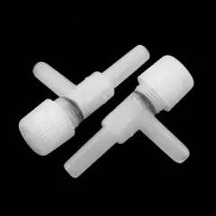 Unique Bargains Aquarium Air Line Tubing Volume Control Valve White 5 Pcs