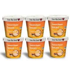 Gabriel & Daniel Organic Papaya Banana Oatmeal Cups | Gluten-Free, Non-GMO, High-Fiber Superfood Breakfast &ndash; Instant, 6-Pack