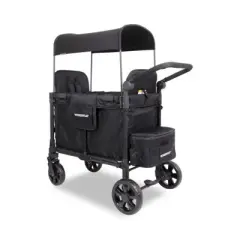 WONDERFOLD W2 Elite Pro Wagon Stroller - Jet Black