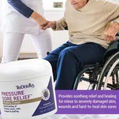 TriDerma MD Pressure Sore Relief Healing Cream (4.0 oz) Tri Derma Speed Healing of Wounds & Sores
