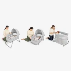 Graco Dream More 3-in-1 Travel Bassinet - Gray