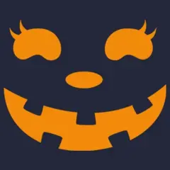Junior's CHIN UP Halloween Jack o' Lantern Face Cowl Neck Sweatshirt