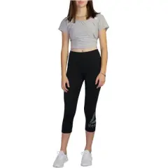 Reebok Womens Wanderlust Capri Compression Athletic Pants