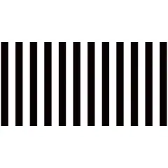 Fadeless Bulletin Board Art Paper, Classic Stripes - Black & White, 48" x 50', 1 Roll