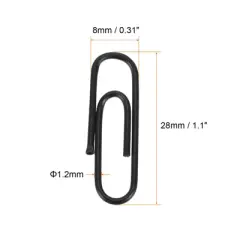 Unique Bargains Small Size Metal Prevent Tearing Pages Home Office Paper Clip 600 Pcs