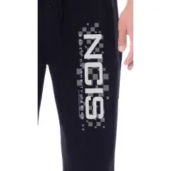 NCIS Mens' TV Show Episodes Series Logo Icon Title Sleep Pajama Pants Black