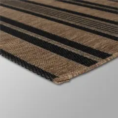 7' x 10' Stripe Outdoor Rug Brown - Threshold&trade;