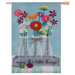 Evergreen Floral Milk Bottle Trio Suede House