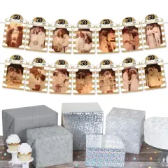 Big Dot of Happiness We Still Do - 50th Wedding Anniversary - DIY Anniversary Party Decor - Picture Display - Photo Banner