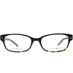 Kate Spade  JYY Womens Rectangle Eyeglasses Black Tortoise 49mm