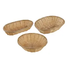 Winco Polypropylene Woven Basket, Tan