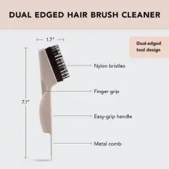 Kitsch Double Sided Hair Brush Cleaner Tool 2-in-1 Comb Cleaner