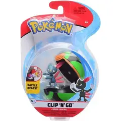 Jazwares, Inc. Pokemon Clip N Go Poke Ball Set | 2 Inch Sneasel & Dusk Ball