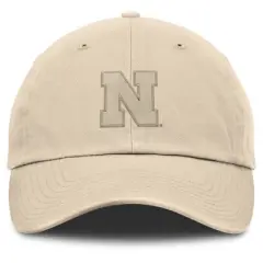 NCAA Nebraska Cornhuskers Unstructured Khaki Tonal Cotton Hat