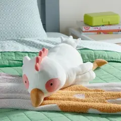 Chicken Weighted Plush Kids' Throw Pillow White - Pillowfort&trade;
