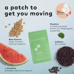 The Good Patch Active Plant Patch - 4ct: Vegan, Paraben-Free, Dermatologist Tested