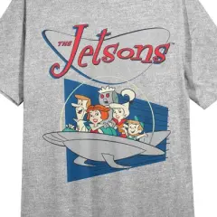 The Jetsons Logo Women's Heather Gray Sleep Shirt