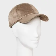 Faux Suede Baseball Hat - Universal Thread&trade; Brown