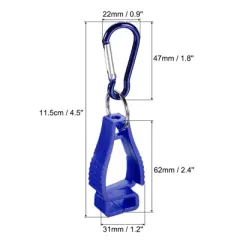 Unique Bargains Glove Keeper Gloves Grabber Clips Prevent Losing Hook Holder for Glasses Helmets