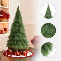 LuxenHome 5Ft Holiday Artificial Pampas Grass Tree in Green