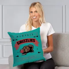 NBA Memphis Grizzlies Hardwood Classics Printed Throw Pillow