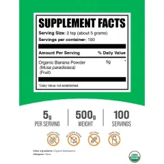 BulkSupplements Organic Banana Powder