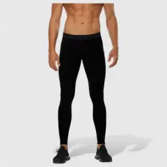 Anna-Kaci Active Men's Compression Leggings with Wide Waistband and Side Pocket for Training and Performance