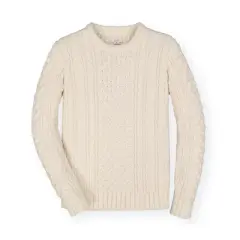 Hope & Henry Mens' Organic Cotton Fisherman Sweater