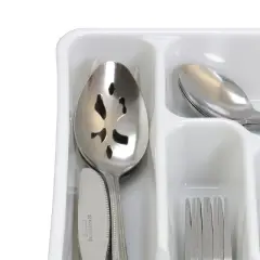 Gibson Home Basic Living Aston 45 Piece Flatware Set with Plastic Tray