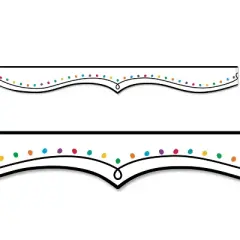 Creative Teaching Press&reg; Color Dotted Swirl EZ Border, Bulletin Board Border, 48 Feet Per Pack, 3 Packs
