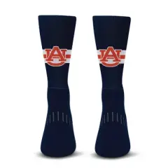 NCAA Auburn Tigers Streak Team Color Crew Socks - L