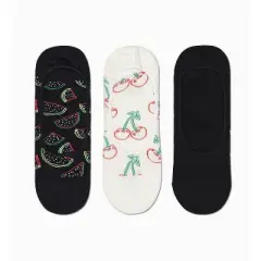 Happy Socks Adult 3pk Watermelon Liner Socks - Large