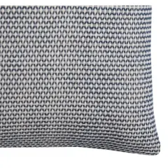 22"x22" Oversized Geometric Square Throw Pillow Cover Ivory/Indigo - Rizzy Home