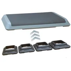 Dexmalle Adjustable Aerobic Step Workout Step with 4 Risers Fitness