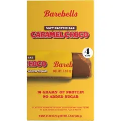Barebells Soft Protein Bars - Caramel Choco - 7.76oz/4pk